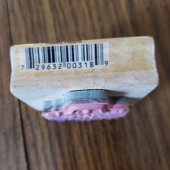 Vap! Scrap Rubber Stamp Potted Hearts Flowers Love 2x2 Inch - Picture 5 of 6